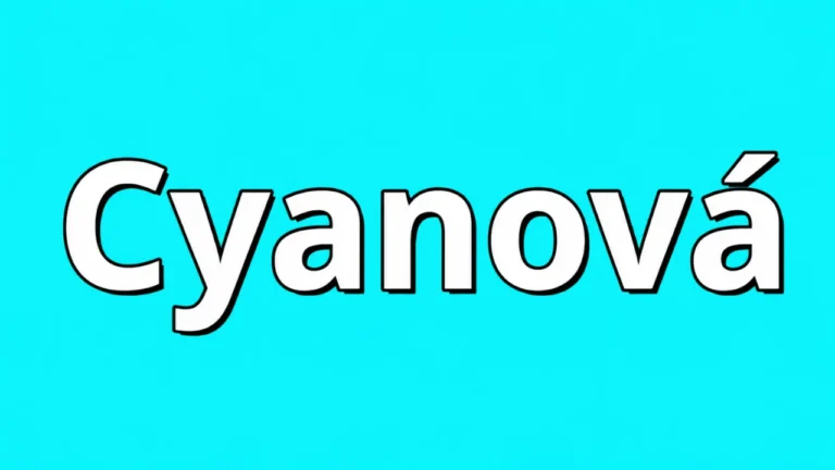 Cyanová: Modern Design, Branding, Creative Uses & Lasting Visual Appeal
